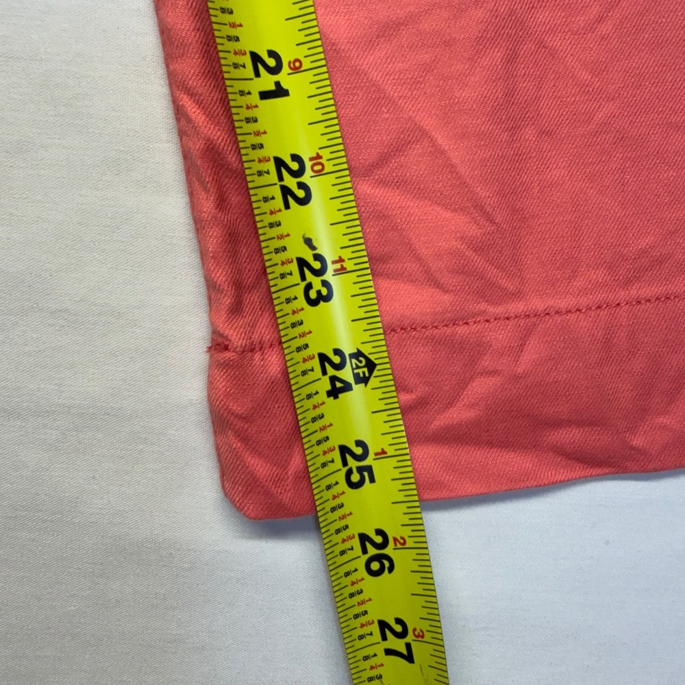 Maeve Colette Linen Blend Pants 25 Coral High Rise Wide Leg Crop Anthropologie - Picture 6 of 10